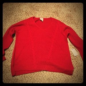 St. John’s bay red sweater